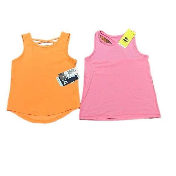 NWT Bundle 2 Girls Tank Tops, DSG And All In Motion, Size 4-5 - Picture 1 of 16